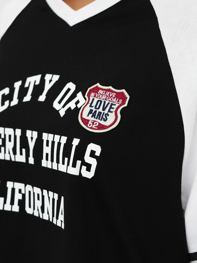 Tricou femei negri OZONEE JS/R62493