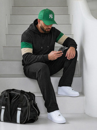 Hanorac bărbați negru OZONEE JS/3B578