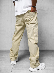 Pantaloni cargo relaxed Bărbaţi Bej OZONEE O/G3016Z
