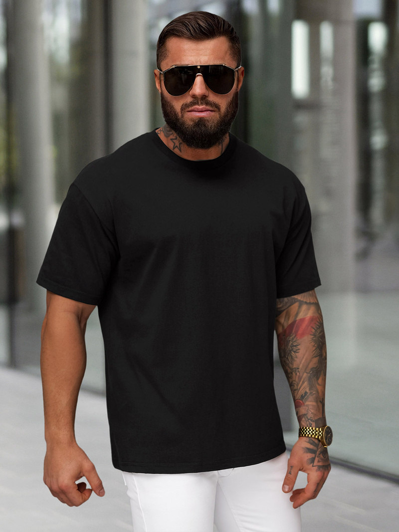 Tricou bărbați negru OZONEE JS/67T1298/3