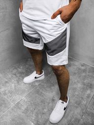 Pantaloni scurti bărbați albi OZONEE JS/KS2503Z