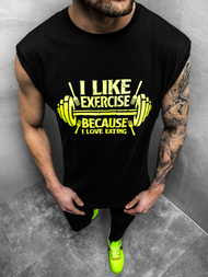 Maiou bărbați galben-negru OZONEE MACH/M1210Z