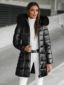 Geacă de femei neagră OZONEE JS/16M9120/392Z