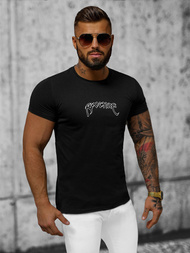 Tricou bărbați negru OZONEE O/T108/3Z