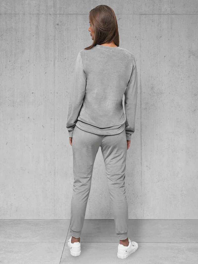 Compleu dama din catifea gri OZONEE O/8C1173/2Z