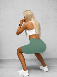 Colanți scurți de damă verde-mentă OZONEE O/K5-J