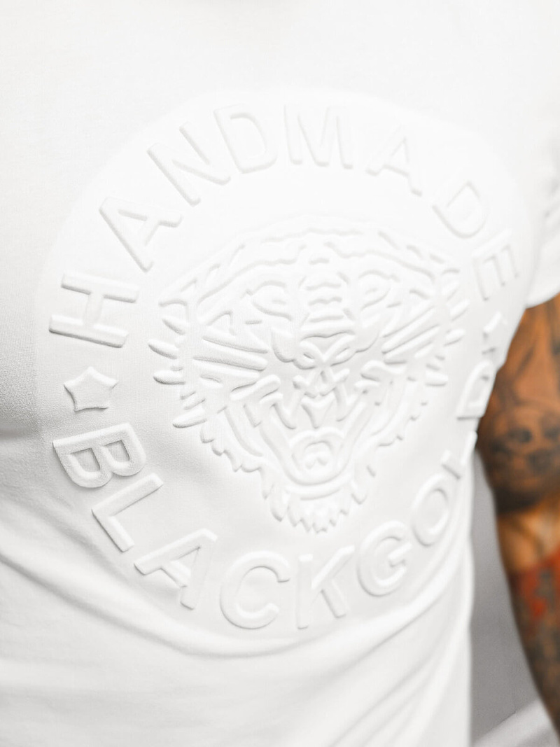 Tricou bărbați alb OZONEE NB/MT3056Z