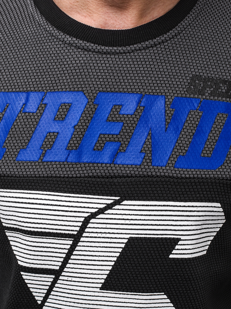 Hanorac bărbați neagră OZONEE JS/DD752Z