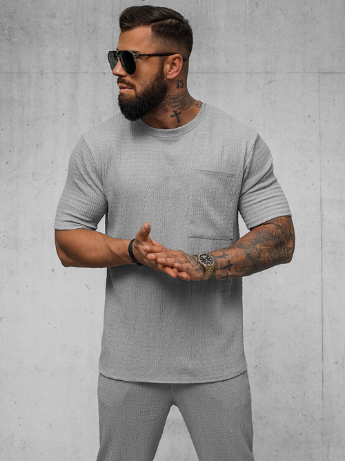 Tricou bărbați gri OZONEE O/Y960T