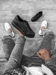 Sneakers pentru Barbati negri OZONEE CH/253