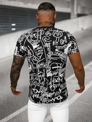 Tricou bărbați negru OZONEE O/T1269/3