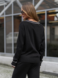 Trening dama doua piese negru OZONEE JS/26C8802/3