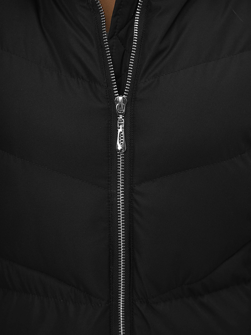 Geacă de iarnă parka femei neagra OZONEE JS/M736/392Z