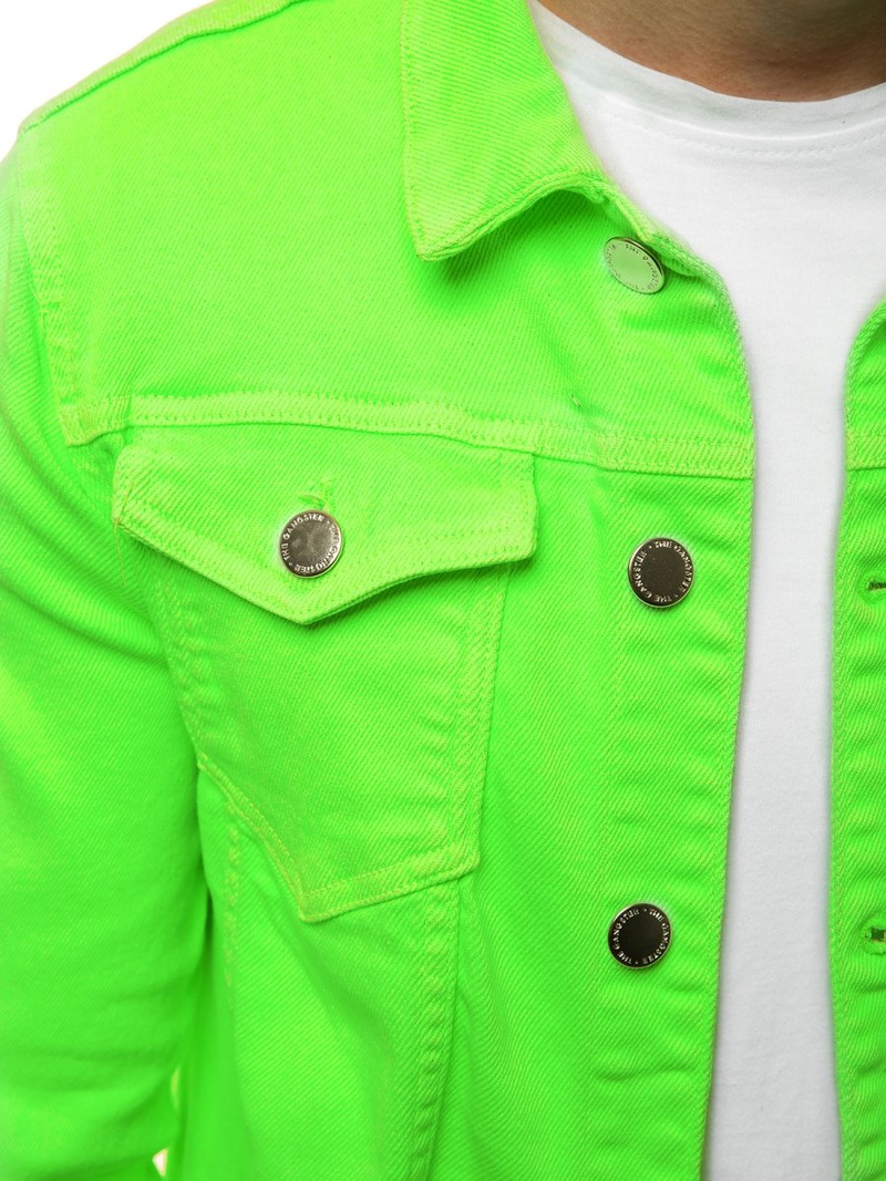 Geacă de blugi bărbați verde OZONEE G/620