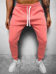 Pantaloni de trening bărbaţi roz deschis OZONEE O/12110Z