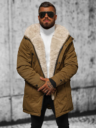 Geacă de iarnă parka bărbați camel OZONEE JS/22M317/84