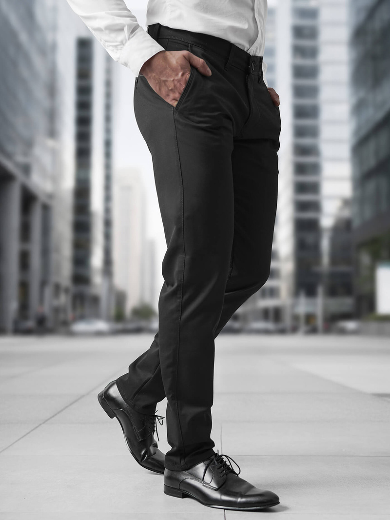 Pantaloni Bărbaţi Negri OZONEE V/5100