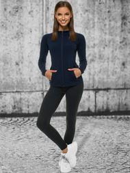 Hanorac femei albastru marin OZONEE JS/HD154/4