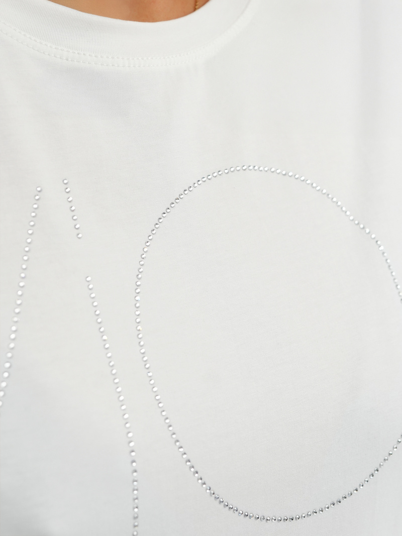 Tricou femei alb OZONEE JS/YJ77841