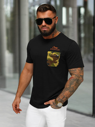 Tricou bărbați negri OZONEE O/MPO3492