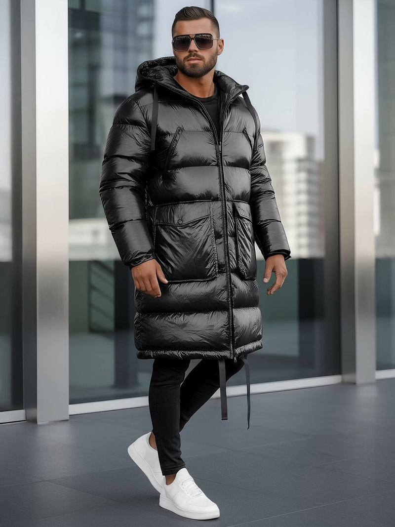 Geacă de iarnă bărbați negru OZONEE O/M3205Z