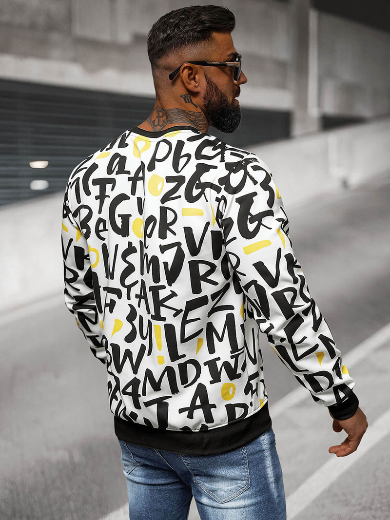 Bluză bărbați albă OZONEE JS/8B1220/1