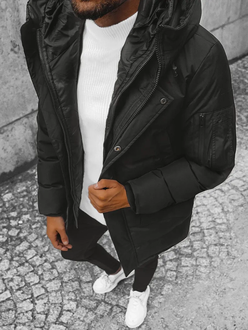 Geacă bărbați neagră OZONEE JS/M790/392