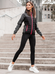 Jachetă femei negru OZONEE JS/KSW4002Z