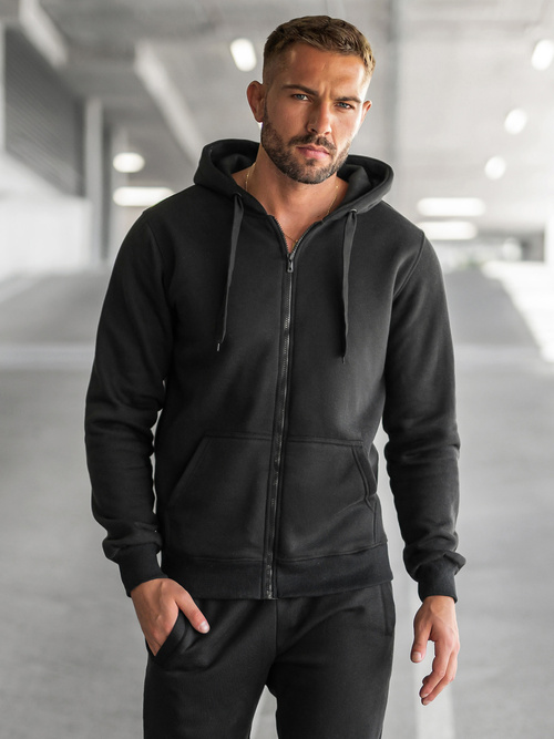 Compleu sport bărbaţi negru OZONEE JS/68C10386/3Z