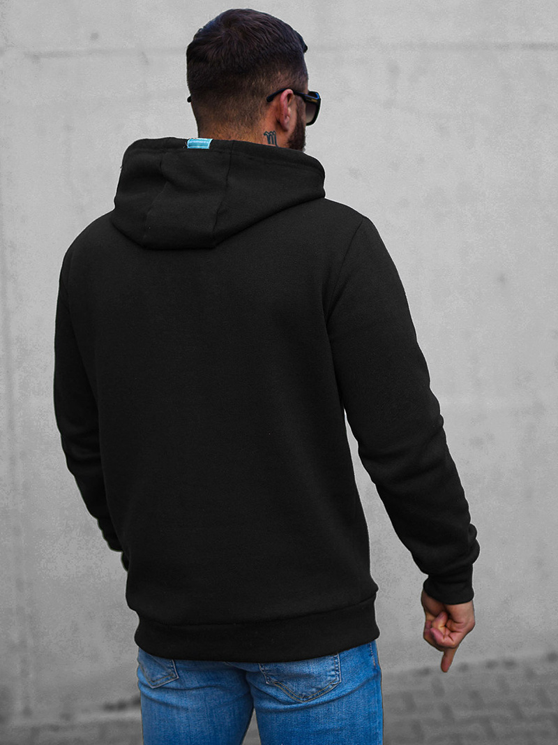 Hanorac bărbați neagră OZONEE O/H1060