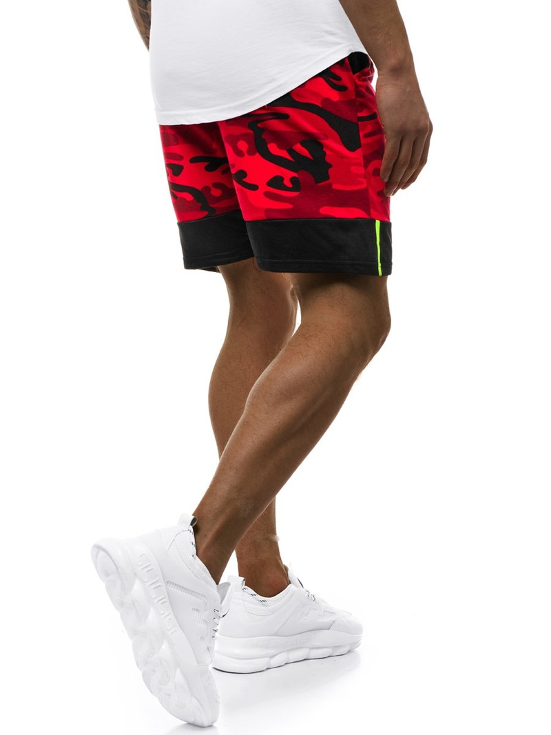 Pantaloni scurti bărbați rosii OZONEE JS/KK300158