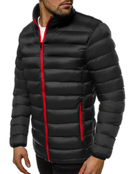 Jachetă de primăvară bărbați neagră/2 OZONEE JB/JP1111