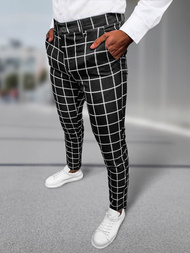 Pantaloni chino bărbaţi negri OZONEE DJ/5522Z