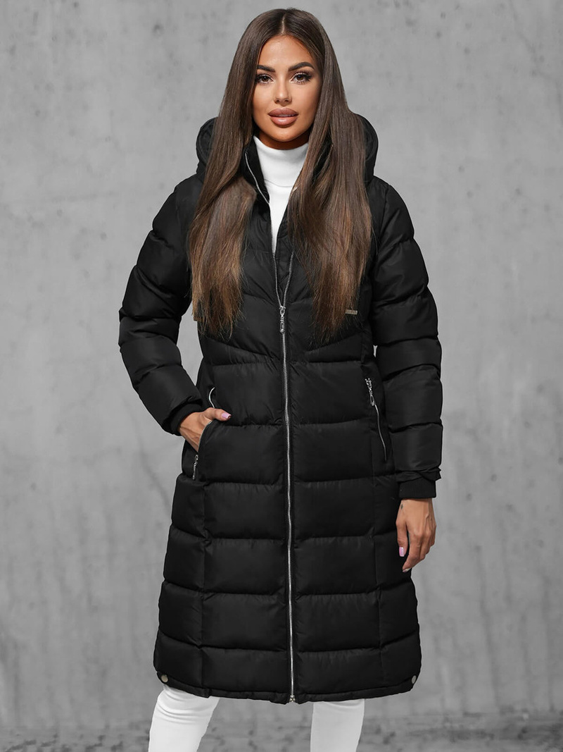 Geacă de femei neagra OZONEE JS/M736/392
