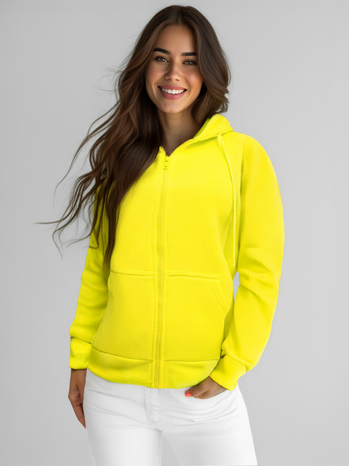 Hanorac femei neon galben OZONEE JS/W03Z