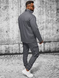 Jachetă de primăvară bărbați antracit OZONEE O/G3035