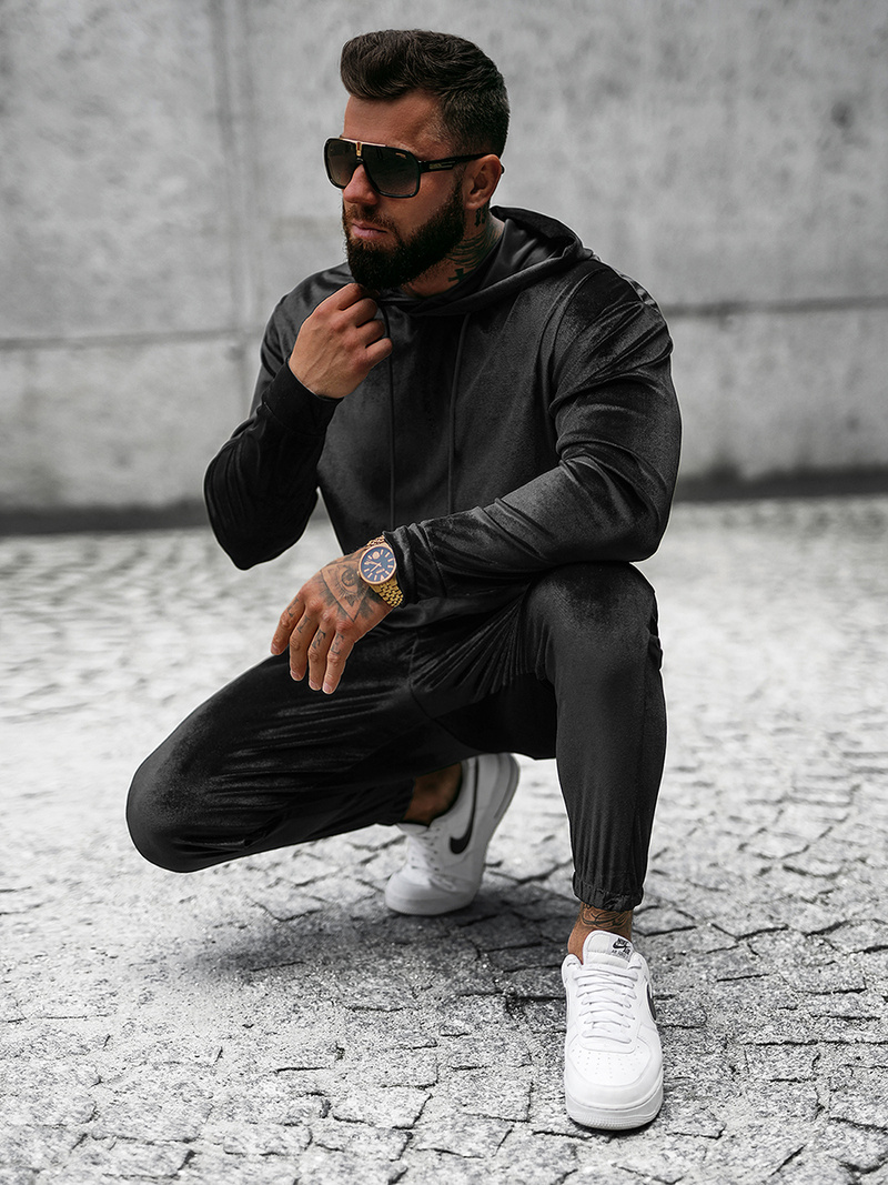 Compleu sport bărbaţi negru OZONEE O/D7517