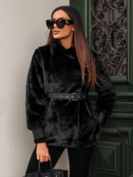 Geacă de femei neagra OZONEE JS/11Z8075Z