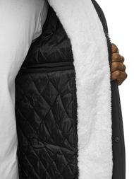 Geacă de iarnă parka bărbați neagră-albă OZONEE O/5832Z