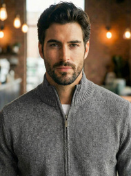 Pulover bărbați antracit OZONEE JS/59B3611/5