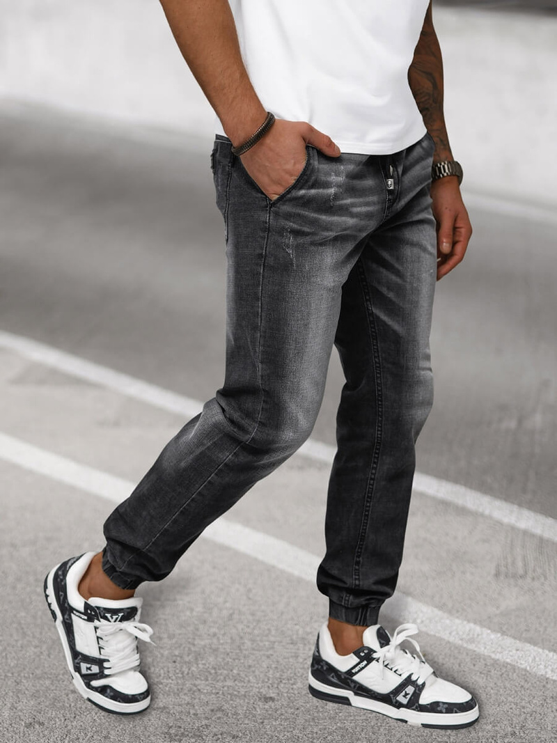 Pantaloni jogger bărbați negri OZONEE NB/MP0135N