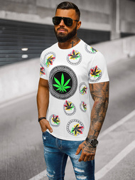 Tricou bărbați alb OZONEE O/T135/1