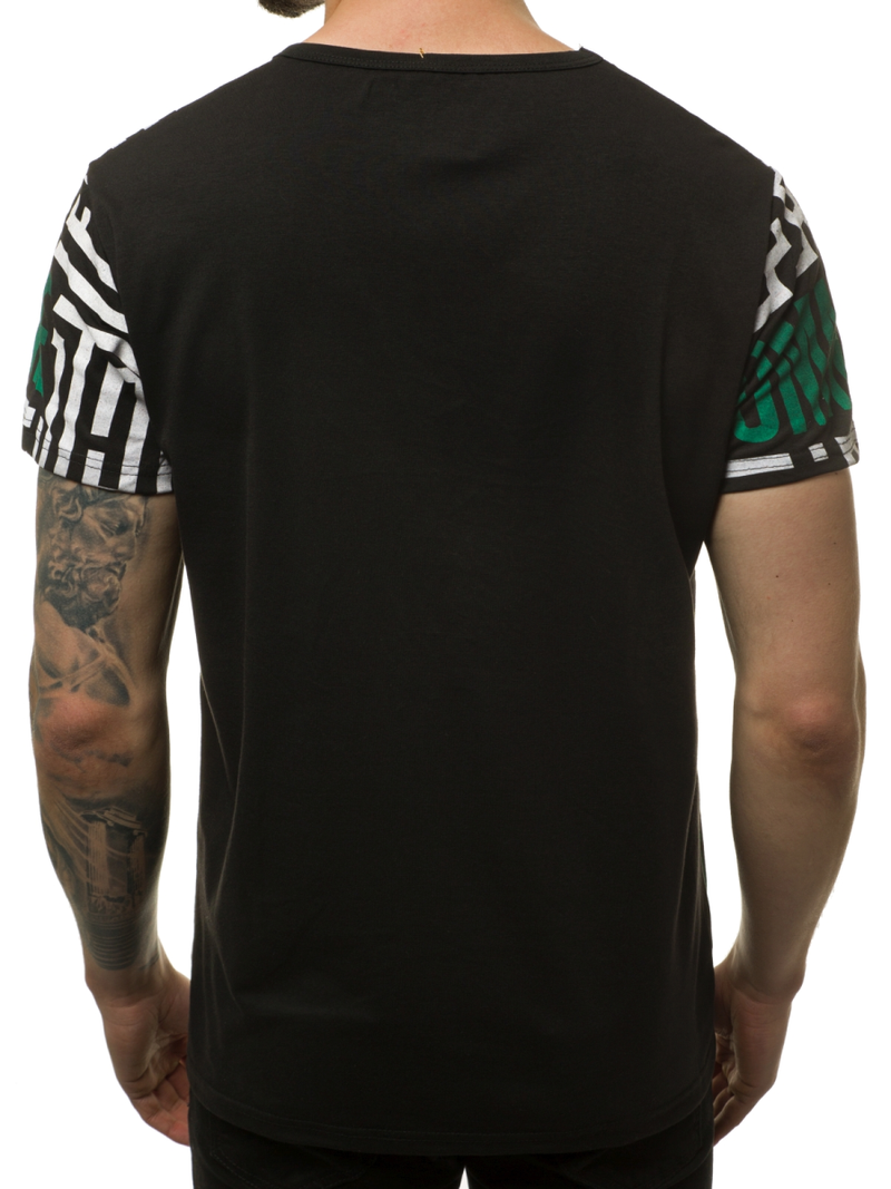 Tricou bărbați negru OZONEE JS/KS2020