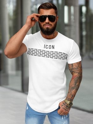 Tricou bărbați albi OZONEE O/B1215