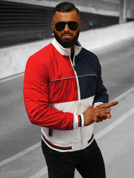 Jachetă de primăvară bărbați albă OZONEE JS/84M3003/281