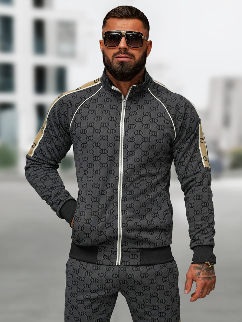 Compleu sport bărbaţi negru OZONEE O/FF5110AB