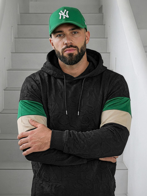 Hanorac bărbați negru OZONEE JS/3B578