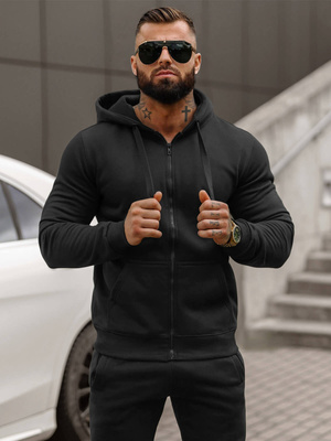 Compleu sport bărbaţi negru OZONEE JS/68C10386/3Z