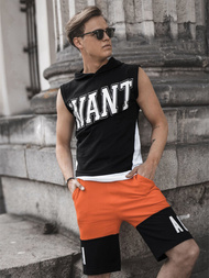 Tricou cu glugă bărbați verde OZONEE B/60042Z