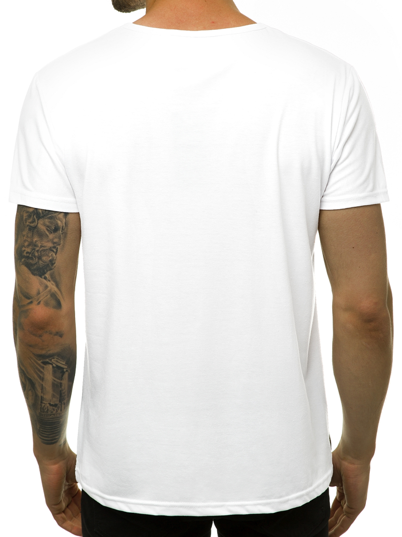 Tricou bărbați alb OZONEE JS/KS1981